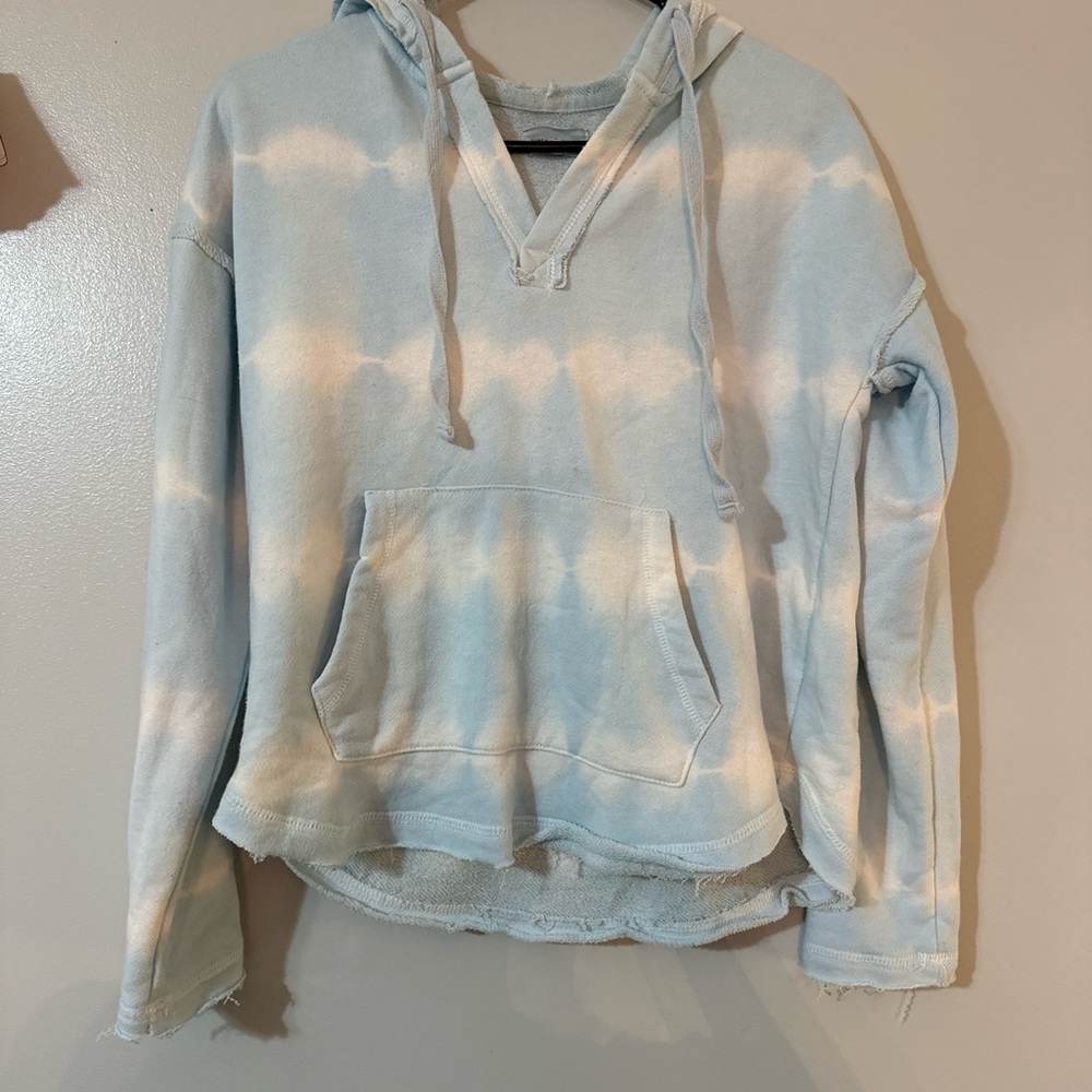 Thread & Supply Light Blue and White Pullover